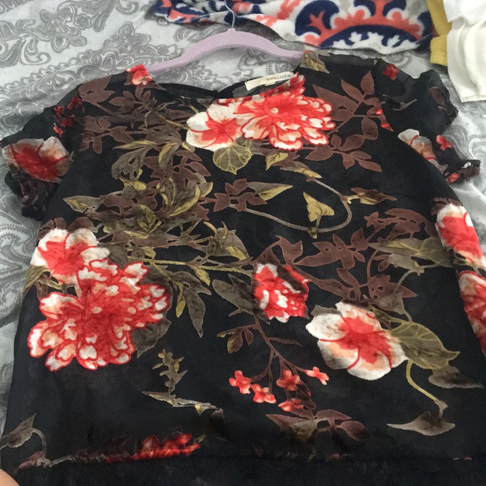 floral blouse